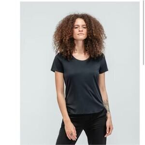 Minister Of Supply Size XXS Luxe Touch Tee In Black Stretch Moisture Wicking NEW